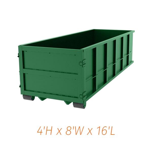 our pricing for fifteen yard dumpster rentals varies based on location and rental period